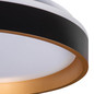 Preview: Kanlux LED Deckenleuchte Soln 25W CCT warm-/tageslichtweiss 2700-6500K 90Ra dimmbar Fernbedienung Schwarz Gold Metall Ø38cm 39111