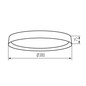 Preview: Kanlux LED Deckenleuchte Soln 25W CCT warm-/tageslichtweiss 2700-6500K 90Ra dimmbar Fernbedienung Schwarz Gold Metall Ø38cm 39111