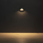 Preview: Kanlux LED Wandeinbauleuchte Exin 2,5W warmweiss 3000K IP65 Grau Aluminium Ø8cm 39122