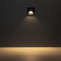 Preview: Kanlux LED Wandeinbauleuchte Exin 2,5W warmweiss 3000K IP65 Schwarz Aluminium 39127