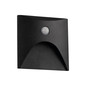 Preview: Kanlux LED Wandeinbauleuchte Exin 2,5W warmweiss 3000K Bewegungsmelder IP65 Schwarz Aluminium 39130