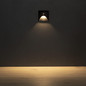 Preview: Kanlux LED Wandeinbauleuchte Exin 2,5W warmweiss 3000K Bewegungsmelder IP65 Schwarz Aluminium 39130