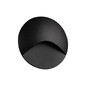 Preview: Kanlux LED Wandeinbauleuchte Exin 2,5W neutralweiss 4000K IP65 Schwarz Aluminium Ø8cm 39133