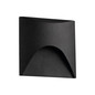 Preview: Kanlux LED Wandeinbauleuchte Exin 2,5W neutralweiss 4000K IP65 Schwarz Aluminium 39139