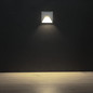 Preview: Kanlux LED Wandeinbauleuchte Exin 2,5W neutralweiss 4000K Bewegungsmelder IP65 Weiß Aluminium 39141