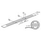 Preview: Kanlux LED Streifen 5m LCOB 3W/m 12V warmweiss 3000K dimmbar IP65 8,2mm 39162