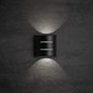 Preview: Kanlux LED Außenwandleuchte Refazi halbrund 6W neutralweiss 4000K IP54 Schwarz 39185