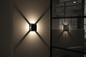 Preview: Kanlux LED Außenwandleuchte Refazi halbrund 6W neutralweiss 4000K IP54 Schwarz 39185