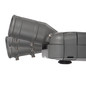 Preview: Kanlux LED Straßenleuchte PRO-S 40W neutralweiss 4000K IP66 Zhaga Grau Aluminium 53,5x21cm asymmetrisch 39295