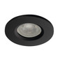Preview: Kanlux Einbaurahmen Talu GU10/GU5,3 IP44 Schwarz Aluminium Ø8cm 39541