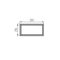 Preview: Kanlux 2x Einbaurahmen für LED Panel Sky-V 30x60cm Schwarz Stahl 39751