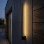 Preview: Kanlux LED Außenwandleuchte Yalte 11W CCT warm-/neutral-/tageslichtweiss 3000K/4000K/6500K IP54 Schwarz Aluminium 81,5cm 45871