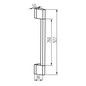 Preview: Kanlux LED Außenwandleuchte Yalte 8,5W CCT warm-/neutral-/tageslichtweiss 3000K/4000K/6500K IP54 Doppelmontage Schwarz Aluminium 93cm 45872