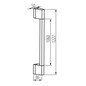 Preview: Kanlux LED Außenwandleuchte Yalte 12W CCT warm-/neutral-/tageslichtweiss 3000K/4000K/6500K IP54 Doppelmontage Schwarz Aluminium 123cm 45873