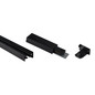 Preview: Kanlux 1-Phasen Stromschiene Set TEAR 1m Schwarz 45882