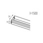 Preview: Kanlux 1-Phasen Stromschiene TEAR 1,5m Schwarz 45884