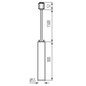 Preview: Kanlux Pendelleuchte für 1-Phasen Stromschiene ATL GU10 Weiß Eisen 30cm 45919