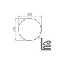 Preview: Kanlux Leuchtkugel, Gartenkugel Stono E27 IP65 Terrakotta Ø20cm 45934