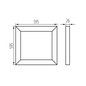 Preview: Kanlux LED Panel Avar 32W CCT warm-/neutral-/tageslichtweiss 3000K/4000K/6000K UGR19 Weiß Aluminium 59,5x59,5cm 46070
