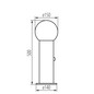 Preview: Kanlux Wegeleuchte Stono E27 Bewegungsmelder IP65 Anthrazit Aluminium 50cm 46084