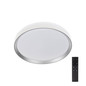 Preview: Kanlux LED Deckenleuchte Lixan 47W CCT warm-/tageslichtweiss 3000-6500K dimmbar Fernbedienung Weiß Silber Ø38,5cm 46280
