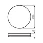 Preview: Kanlux LED Deckenleuchte Lixan 47W CCT warm-/tageslichtweiss 3000-6500K dimmbar Fernbedienung Weiß Silber Ø38,5cm 46280