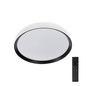Preview: Kanlux LED Deckenleuchte Lixan 47W CCT warm-/tageslichtweiss 3000-6500K dimmbar Fernbedienung Weiß Schwarz Ø38,5cm 46281