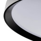 Preview: Kanlux LED Deckenleuchte Lixan 47W CCT warm-/tageslichtweiss 3000-6500K dimmbar Fernbedienung Weiß Schwarz Ø38,5cm 46281