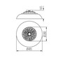 Preview: Kanlux LED Deckenleuchte mit Ventilator Plave 24W RGB + CCT 3000-6500K Fernbedienung Weiß Ø48,5cm 46370