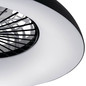 Preview: Kanlux LED Deckenleuchte mit Ventilator Plave 48W RGB + CCT 3000-6500K Fernbedienung Schwarz Ø60cm 46371