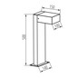 Preview: Kanlux Wegeleuchte Legino GX53 IP65 Schwarz Aluminium 50cm 46391
