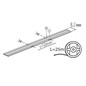Preview: Kanlux LED Streifen 25m LCOB 10W/m 48V warmweiss 3000K 90Ra dimmbar IP65 8mm 46458