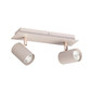 Preview: Kanlux Deckenstrahler Evalo 2-flammig 2xGU10 Beige Aluminium 90781