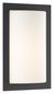 Preview: LCD Wandleuchte LED Graphit 12W Warmweiss IP44 31x19,5x9,5cm 044LED Made in Italy