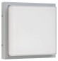 Preview: LCD Wand- & Deckenleuchte LED Bewegungsmelder Hellgrau 12W Warmweiss IP44 25x25x9,5cm 047LEDSEN Made in Italy