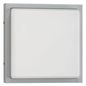 Preview: LCD Wand- & Deckenleuchte Bewegungsmelder Hellgrau E27 IP44 25x25x9,5cm 047SEN Made in Italy