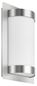 Preview: LCD Wandleuchte Edelstahl E27 IP44 31x19,5x9,5cm 060 Made in Italy