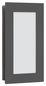 Preview: LCD Wandleuchte LED Graphit 12W Warmweiss IP44 30x17x4,5cm 3008LED Made in Germany