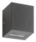 Preview: LCD Up & Down Wandleuchte Graphit G9 IP54 10x9x9cm 5004