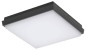Preview: LCD Deckenleuchte, Wandleuchte Graphit LED 10W Warmweiss IP54 17,5x17,5x4,5cm 5060