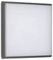 Preview: LCD Deckenleuchte, Wandleuchte Graphit LED 25W Warmweiss IP54 24x24x4,5cm 5061