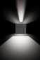 Preview: LCD Wandleuchte LED Graphit 2x6W Warmweiss IP54 12x12x12cm 5080