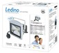 Preview: Ledino LED-Anti-Panik-Strahler Fluter Benrath, 10W, 6500K, silber tageslichtweiss