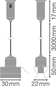 Preview: 2Er Pack Ledvance TruSys Suspension Kit Suspension Kit LED Schienenstrahler