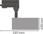 Preview: Ledvance Tracklight Spot D95 55W 55W 4000K 90Ra Nfl LED Schienenleuchte 4058075113541