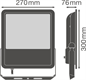 Mobile Preview: Ledvance FLOODLIGHT PHOTOCELL Sensor 135 135W 4000K IP65 schwarz LED Fluter