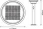 Preview: LEDVANCE LED Außenleuchte ENDURA Style SOLAR Double CIRCLE Post 40cm 6W schwarz
