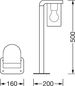 Preview: LEDVANCE Außenleuchte ENDURA Classic CASCADE 50cm Post E27 AMB 4058075554290