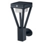 Preview: LEDVANCE SMART+ Endura Style SOLAR LED Wandleuchte 36cm 6W warmweiss Bewegungsmelder Dämmerungssensor IP44 schwarz