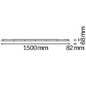 Preview: LEDVANCE LED Feuchtraumleuchte Damp Proof S 150x8cm 26W 3500lm Neutralweiss 4000K IP65 4058075836082